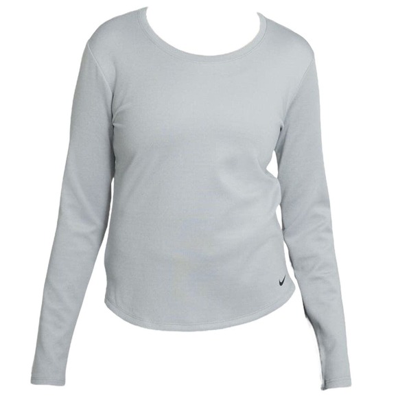 Nike Shirt Women Size Small DD4927-073 Therma-FIT One Long-Sleeve Gray Heather - Picture 1 of 5
